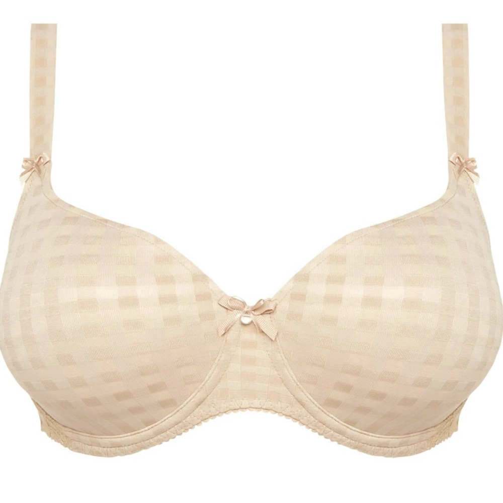 Prima Donna Beige Check Underwire T-Shirt Bra